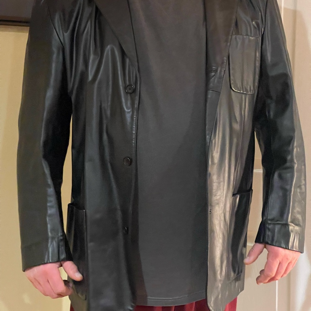 GAP Black Leather Jacket